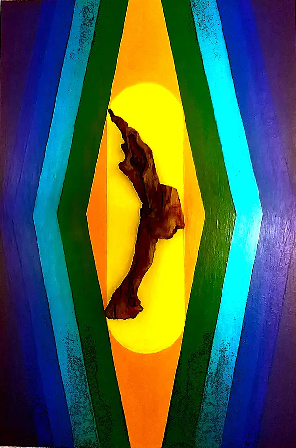 Skulptur Farbkomposition mit Skulptur der Natur vom Atelier Jacobs